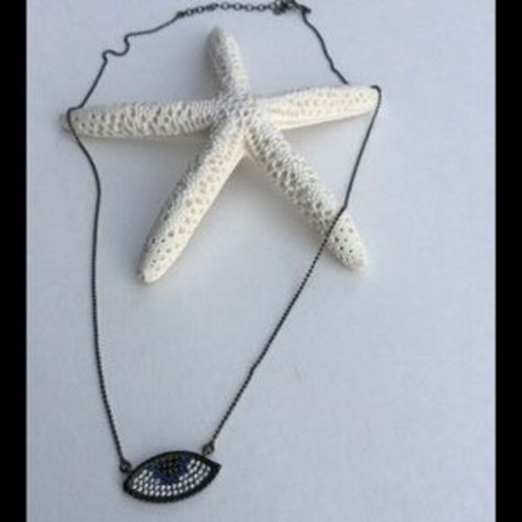 Evil Eye pendant with attached chain 925 - Picture 2 of 3